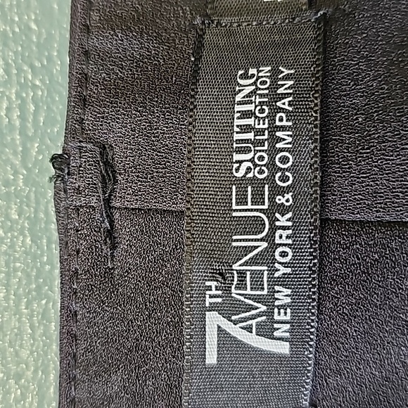 7TH Avenue trousers black with white geometric print size 4 Travel Y2K - Picture 5 of 11